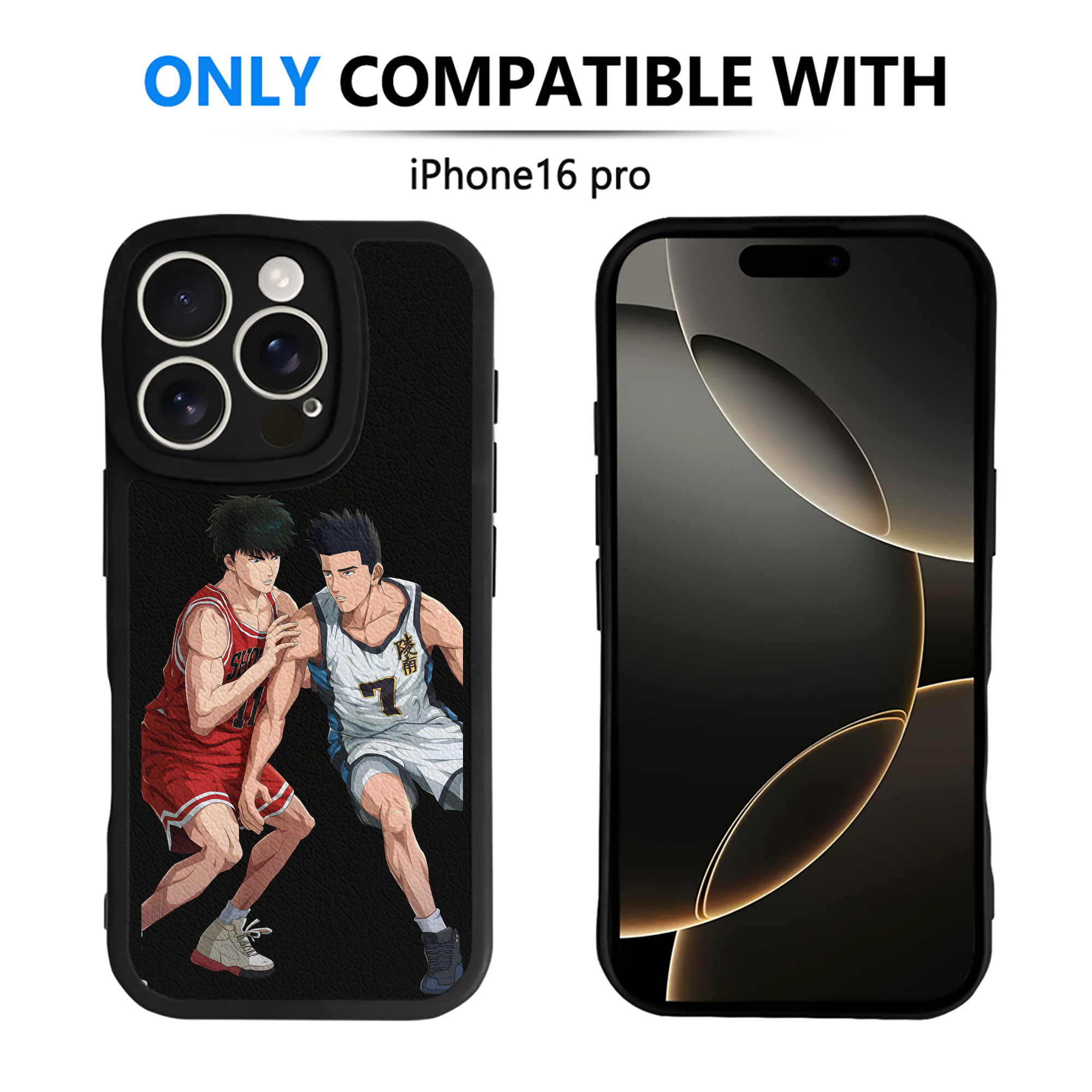 （画像用） SLAM DUNK／スラムダンク 【iPhone 16シリーズ対応】シリコンスマホケース（レザー調） 材質：シリコン
